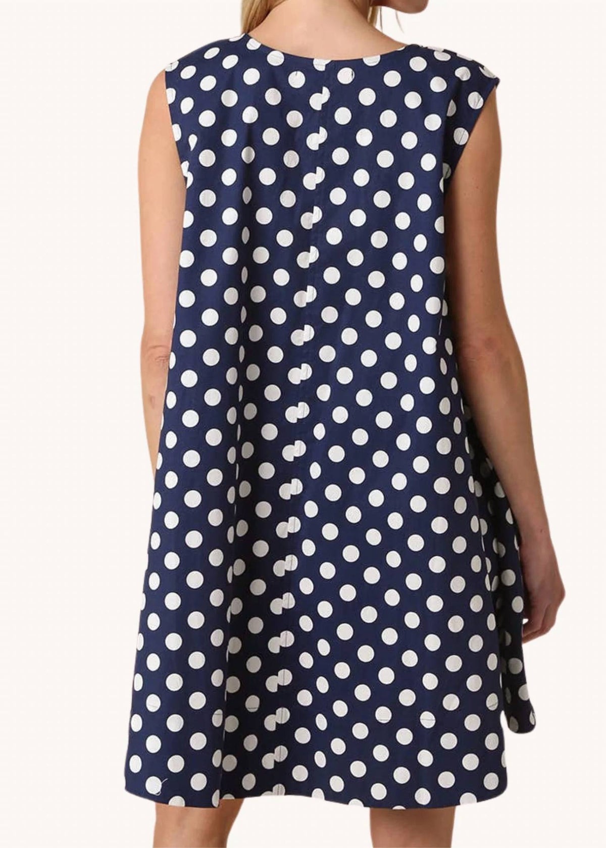 Olivaceous - Erin Polka Dot Swing Mini Dress