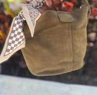 Bc Handbags - Women's Faux Suede Bucket Bag