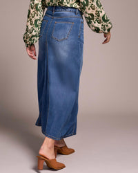 Tribal - Flowy Denim Skirt