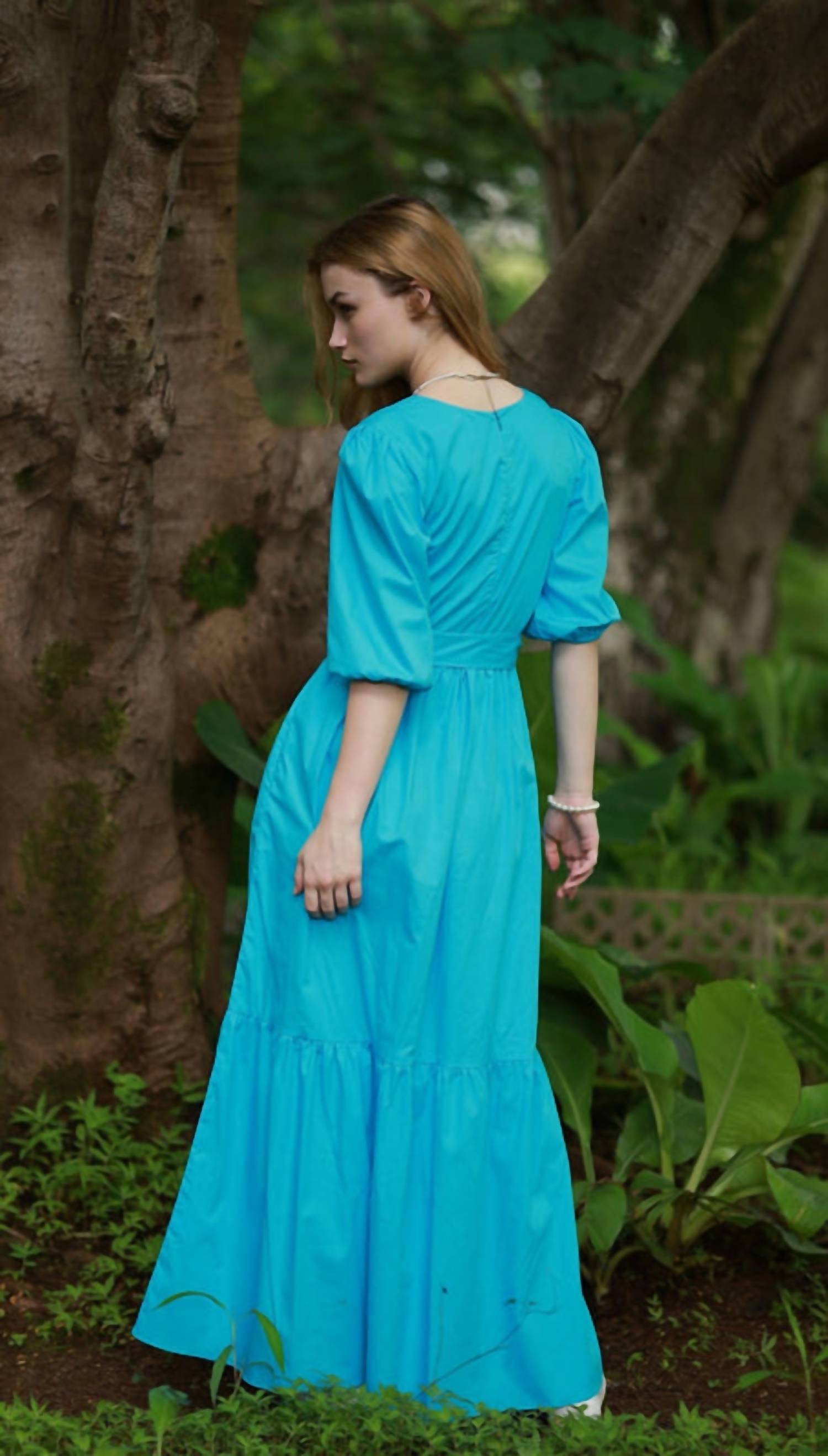 Maude Vivante - Melina V Neck Tiered Dress