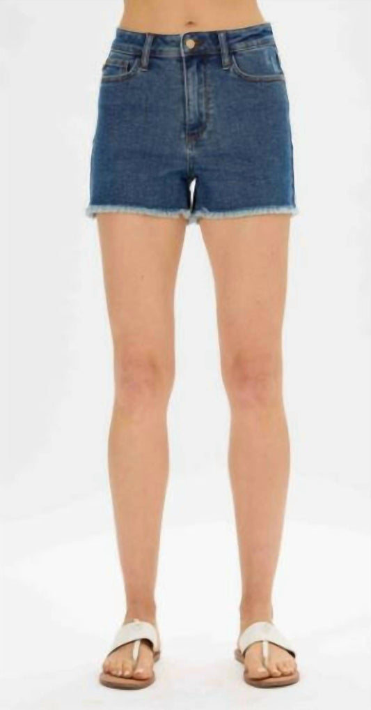 Judy Blue - Frayed Hem Shorts