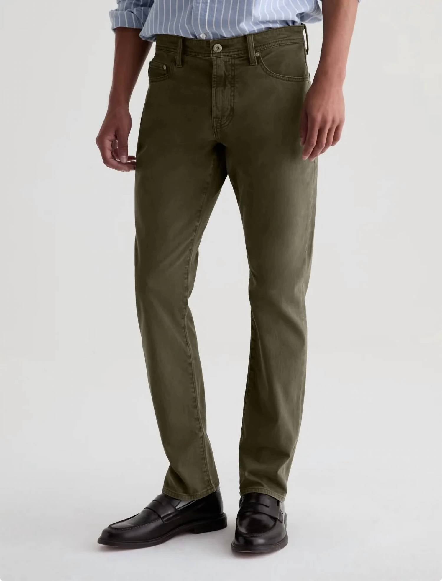 Ag Jeans - Everett Sud Sueded Sateen Slim Straight Pants