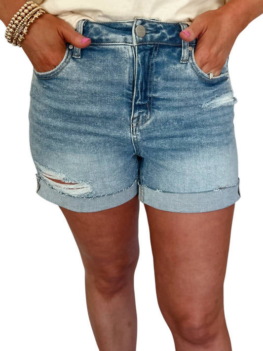 Risen - High Rise Cuffed Shorts