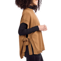 mudpie Ty Sweater Vest in tan - women's sweater - view 4