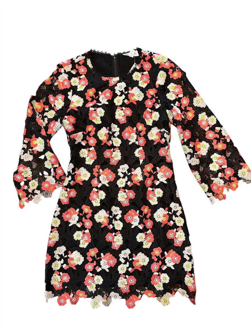 Sloane Lace Dress in Black multi by Allison M