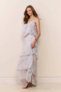 Loveshackfancy - Soleia Floral Chiffon Maxi Skirt