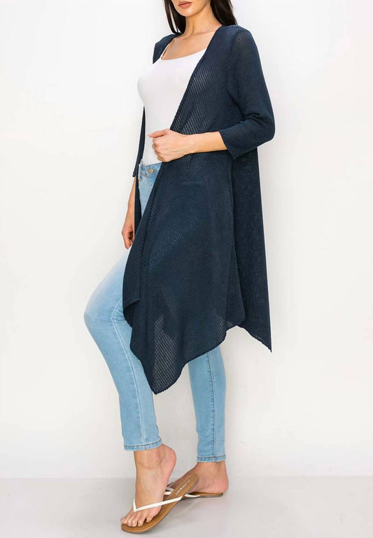 LONG SLEEVE KNIT DUSTER