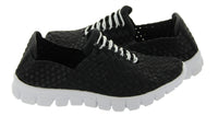 CC Resorts Women's Danielle Sneakers in black metallic white soles - women's sneaker - detail view