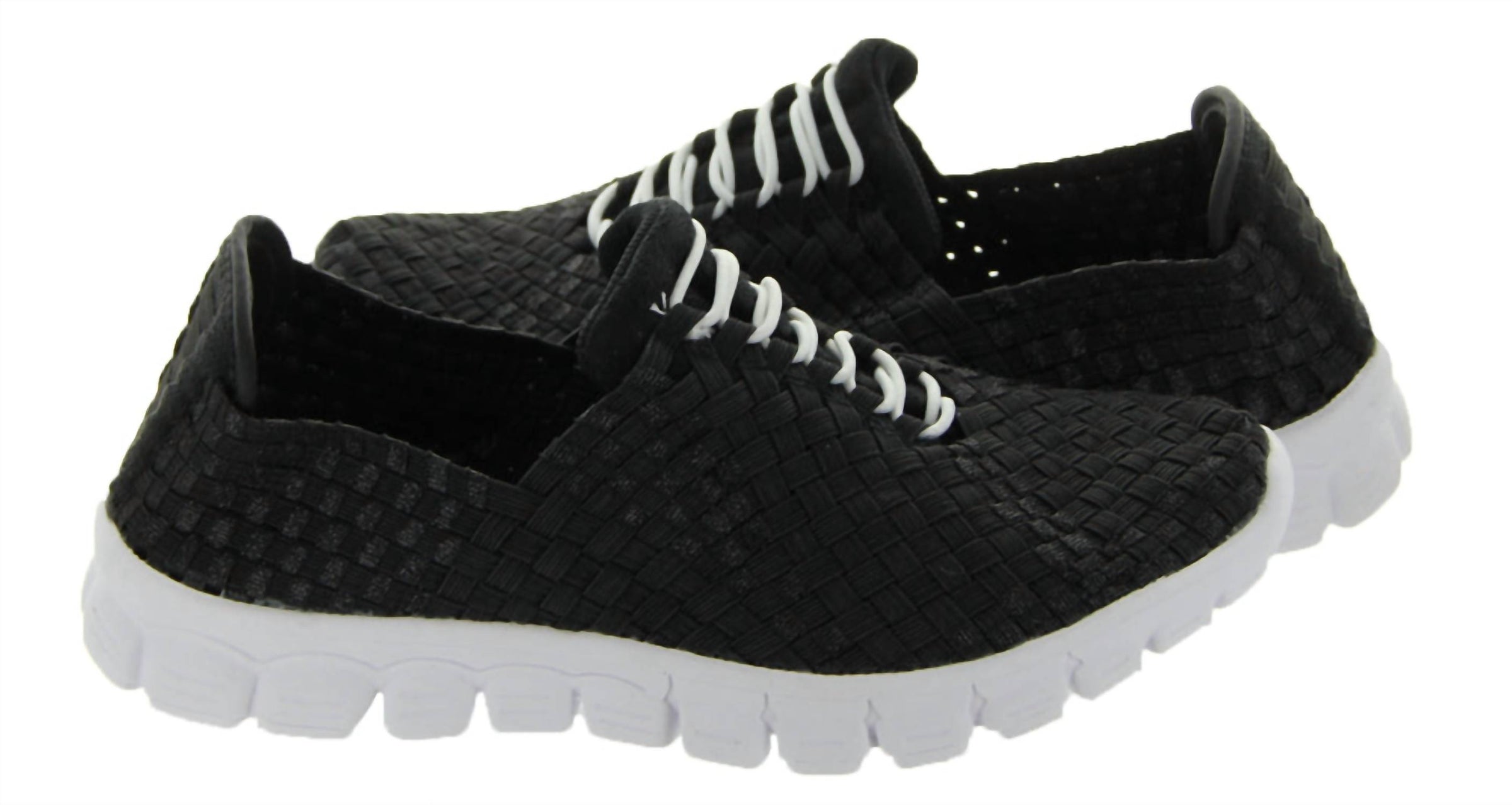 CC Resorts Women's Danielle Sneakers in black metallic white soles - women's sneaker - detail view