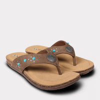 Mykos Women's Jovie Thong Sandal in brown - women's sandal - view 8