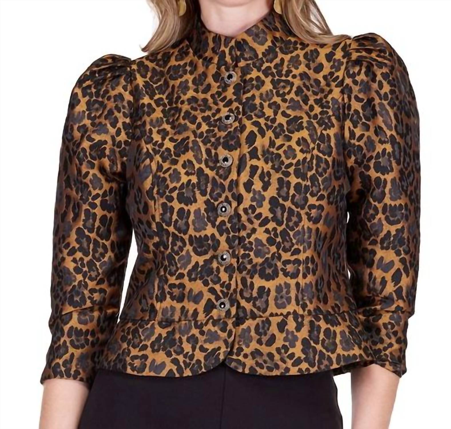 Jade - Stand Collar Cropped Jacket