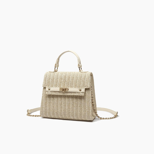 Like Dreams - Women's Neo Pastel Straw Crossbody Bag