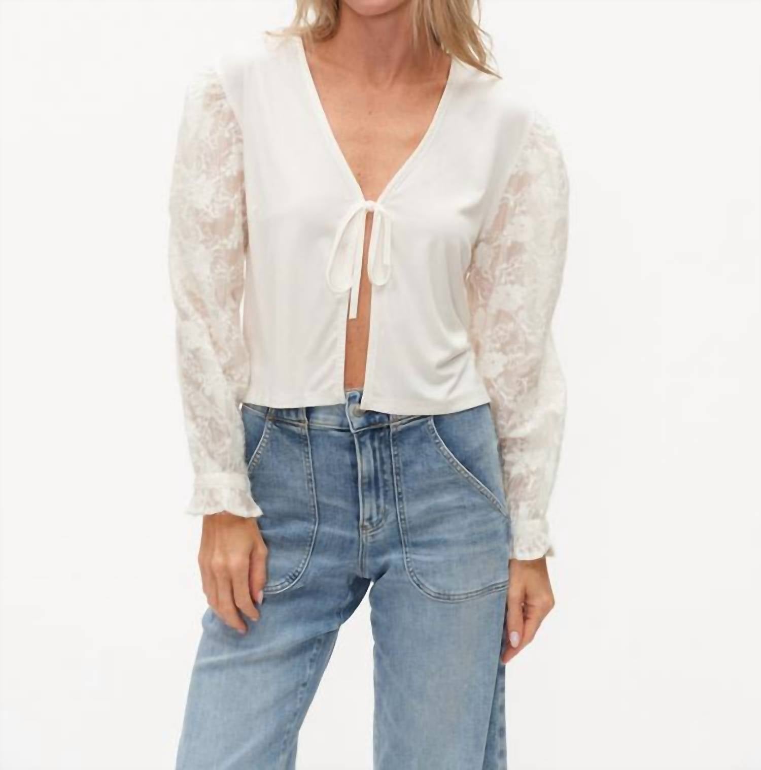 Six/Fifty - Syliva Tie Front Top