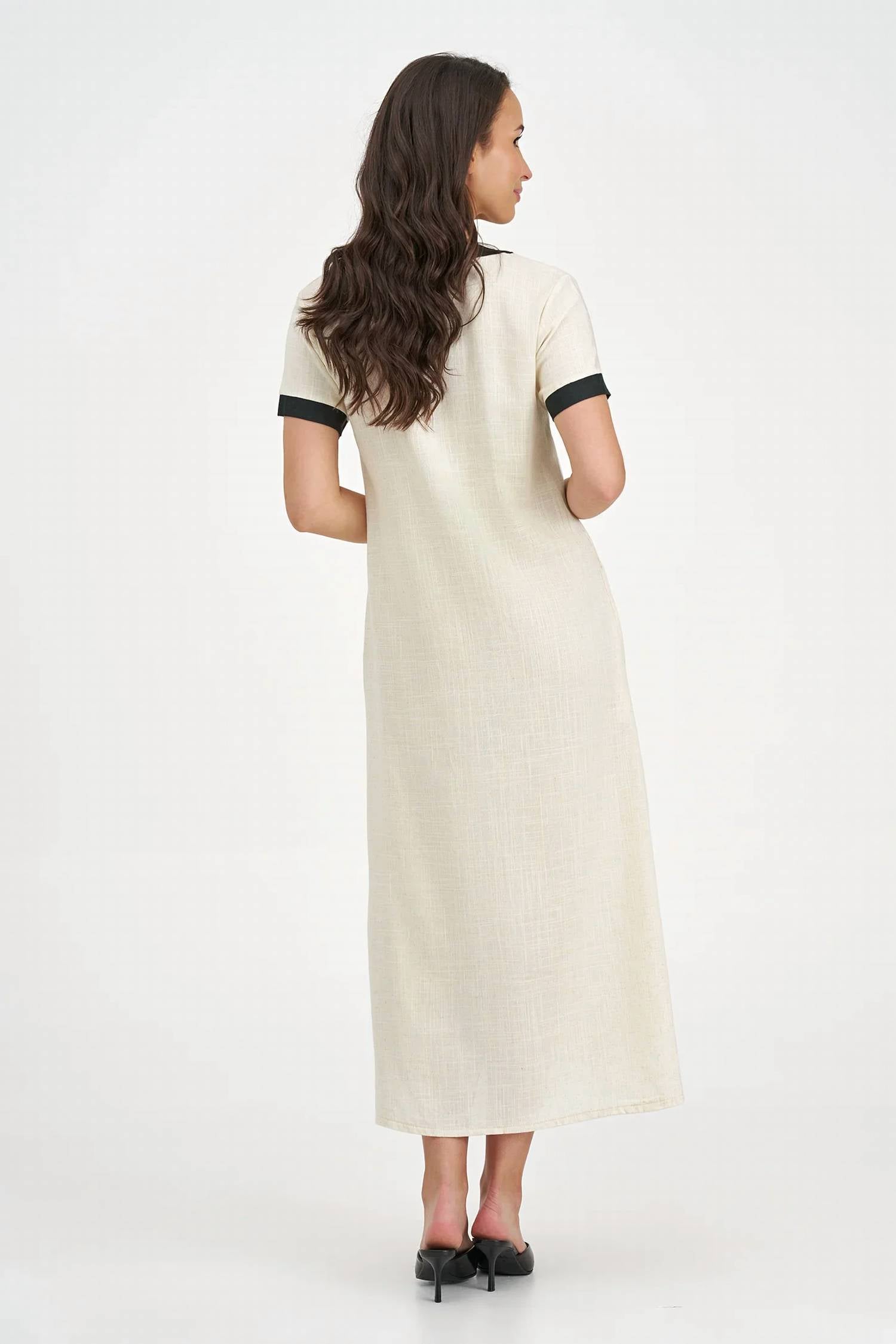 M Made In Italy - V-neck Maxi Dress