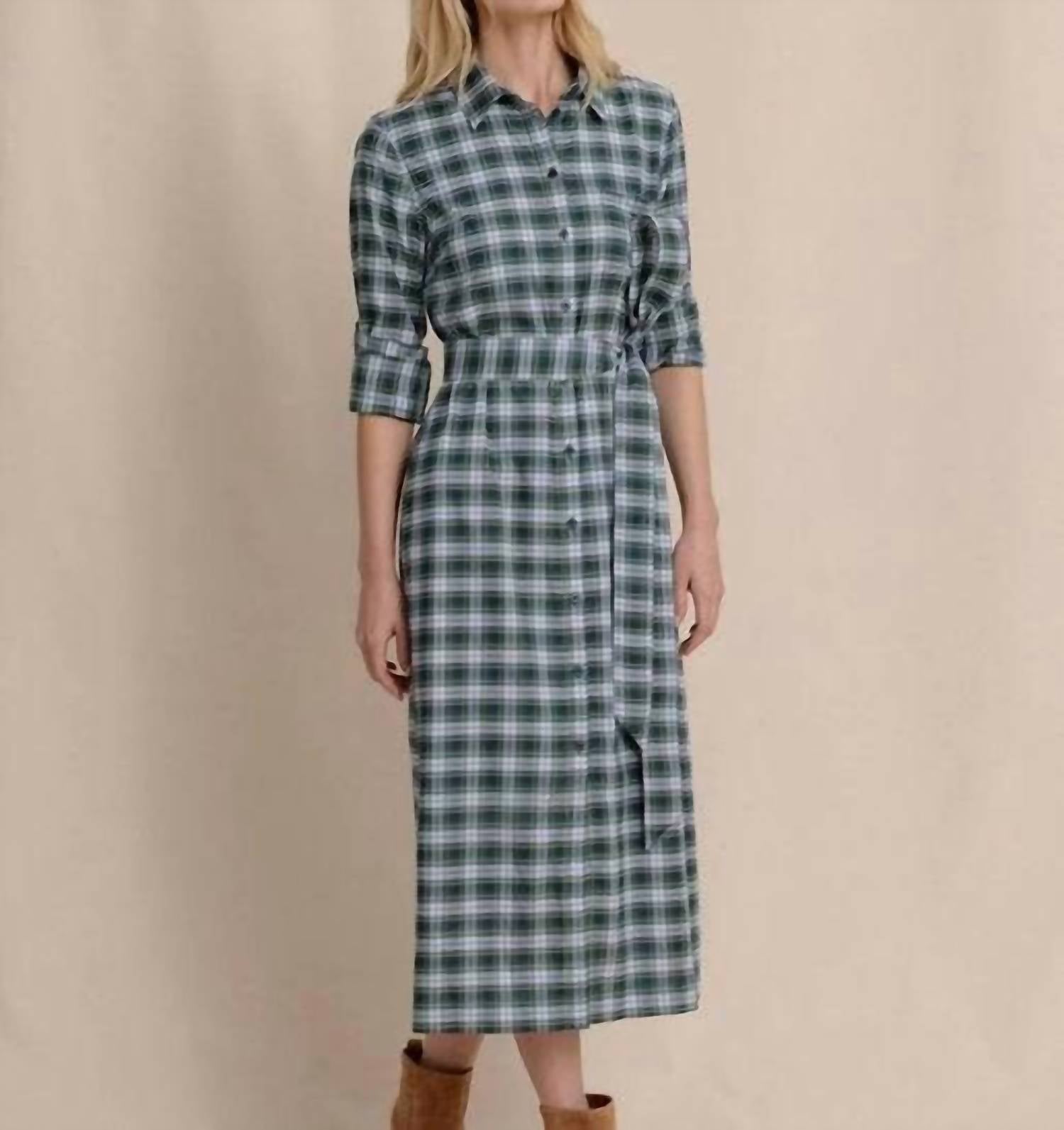 Southern Tide - Trista Gordan Tartan Shirt Dress