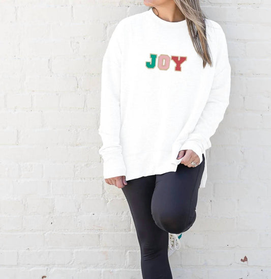 Joy Chenille Patch Sweatshirt