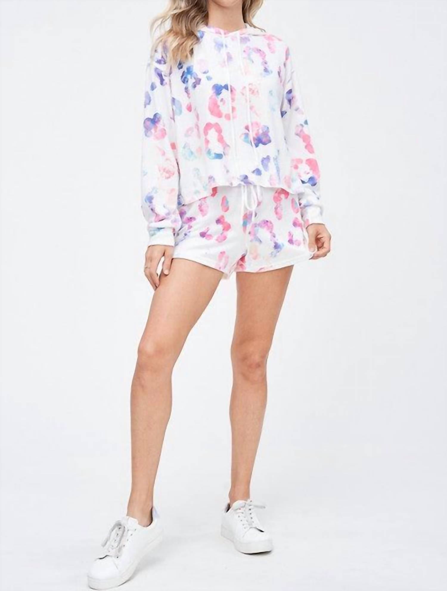 Phil Love - Rainbow Leopard Shorts Set