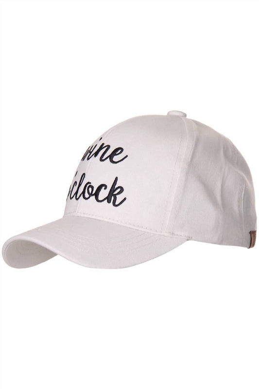 C.C - Women's Wine O'clock Baseball Cap