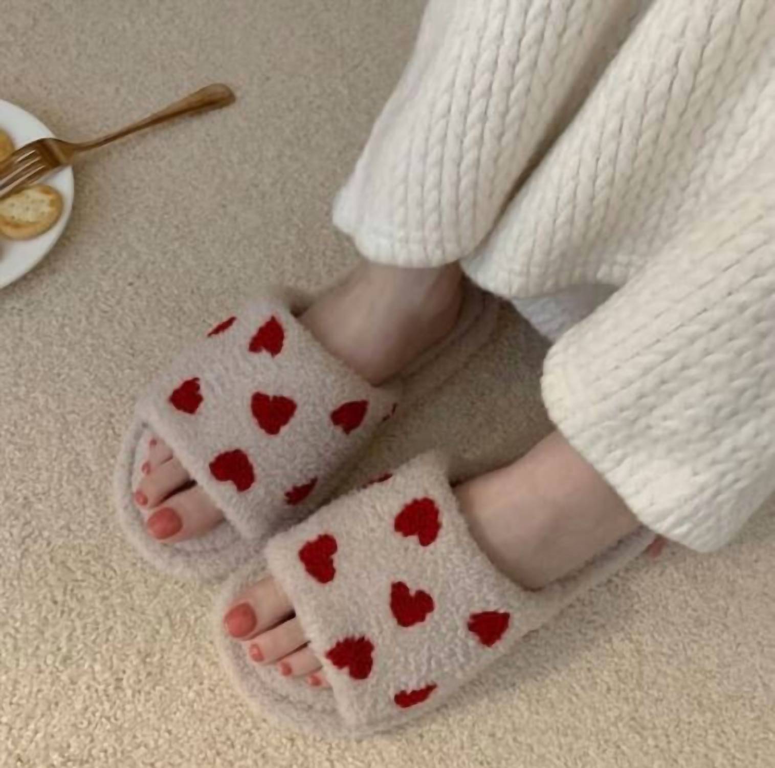 Katydid - Women's The Valentines Day Plush Slippers