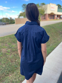 Navybleu - Harper Short Utility Dress