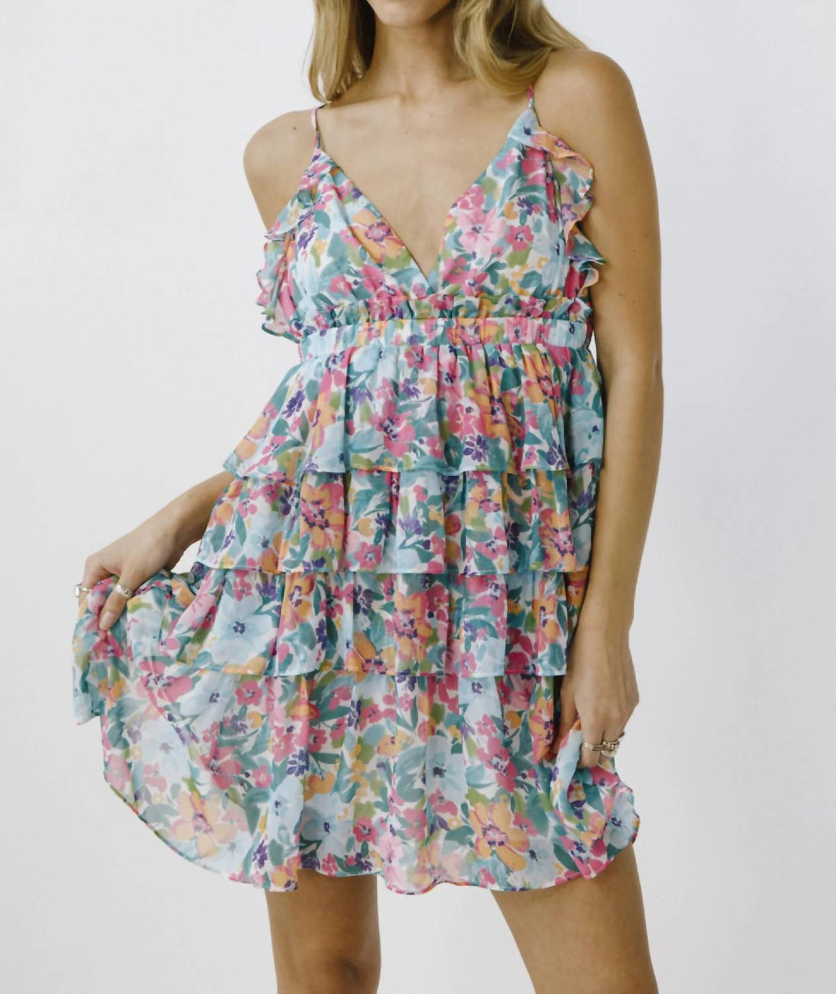 Storia - Coral Me Later Mini Dress