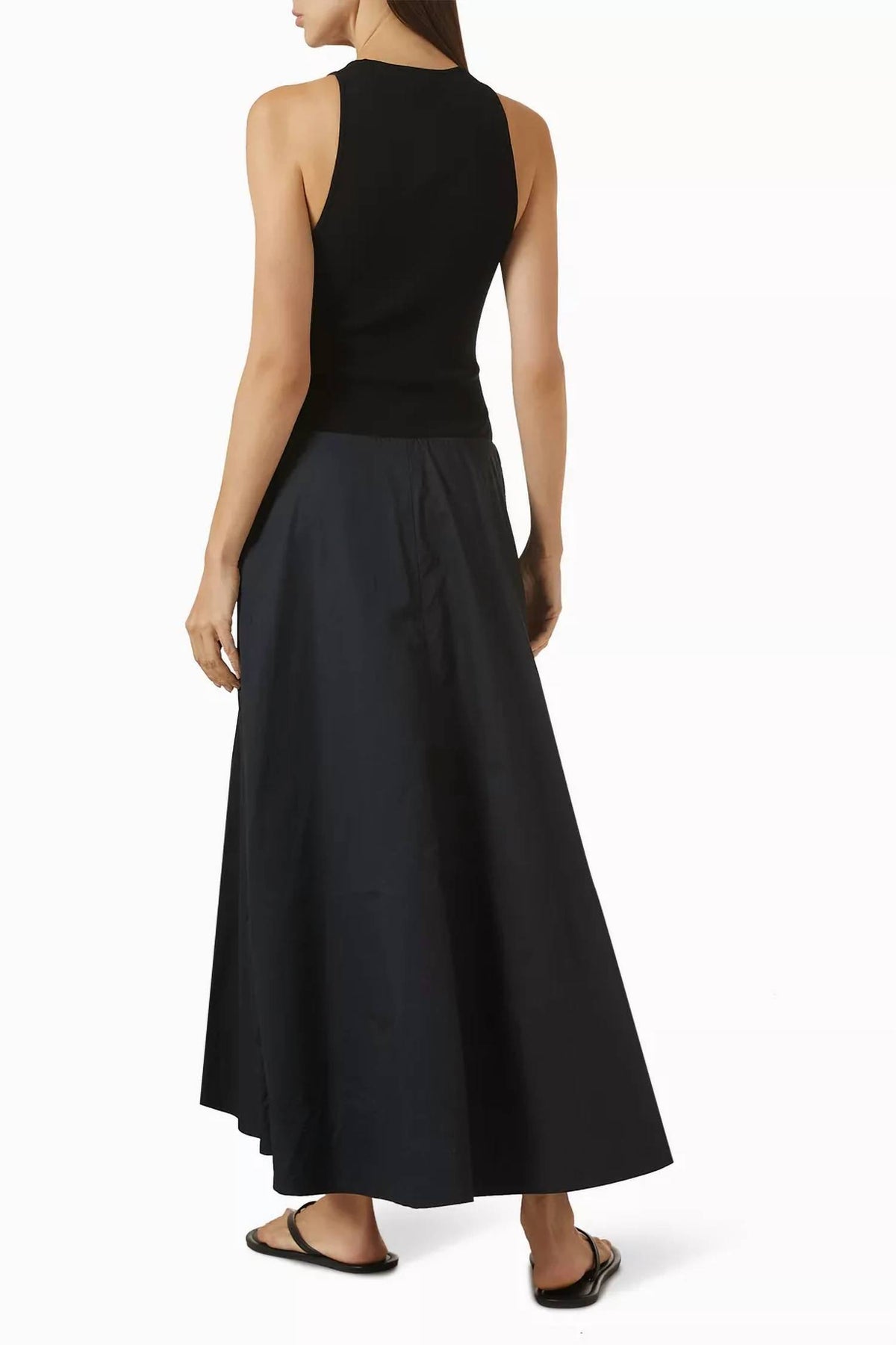 St. Agni - Knit Bodice Asymmetrical Dress