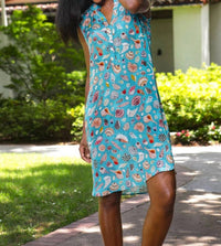 Apny - Sleeveless Seashell Mini Dress