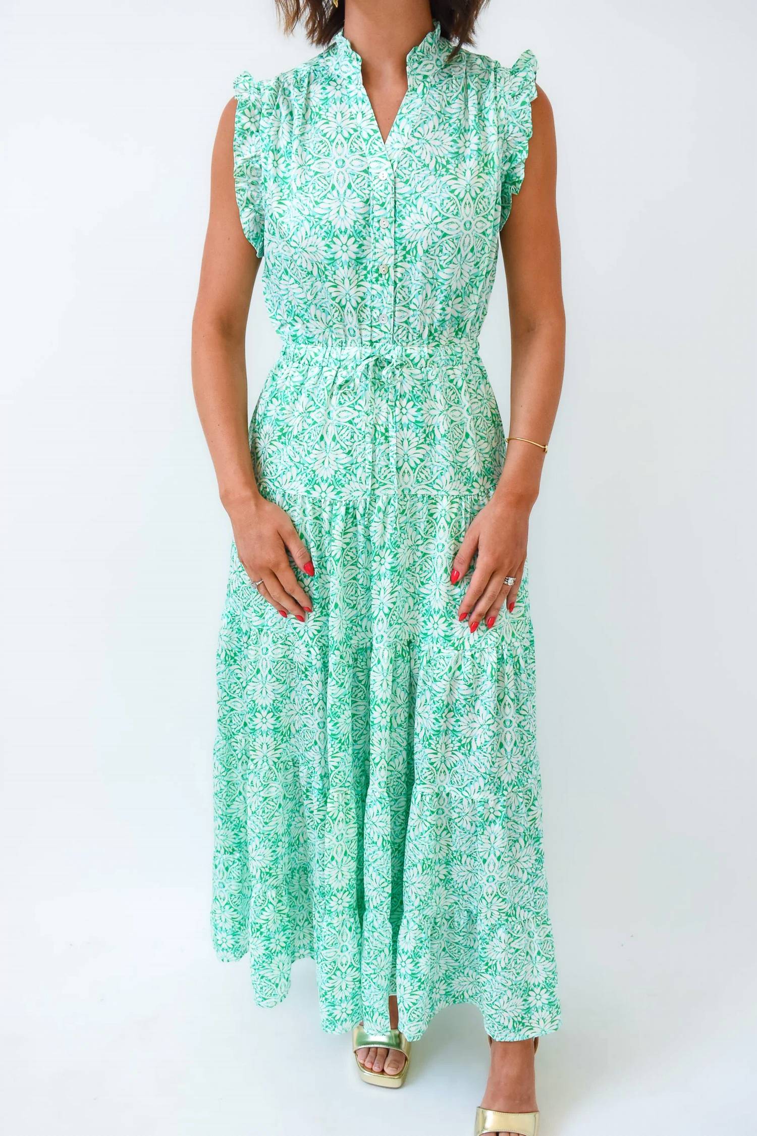 Pinch - Leaf Me Breathless Floral Maxi Dress