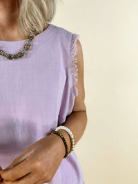Coco + Carmen - Sloane Button Back Tank Top