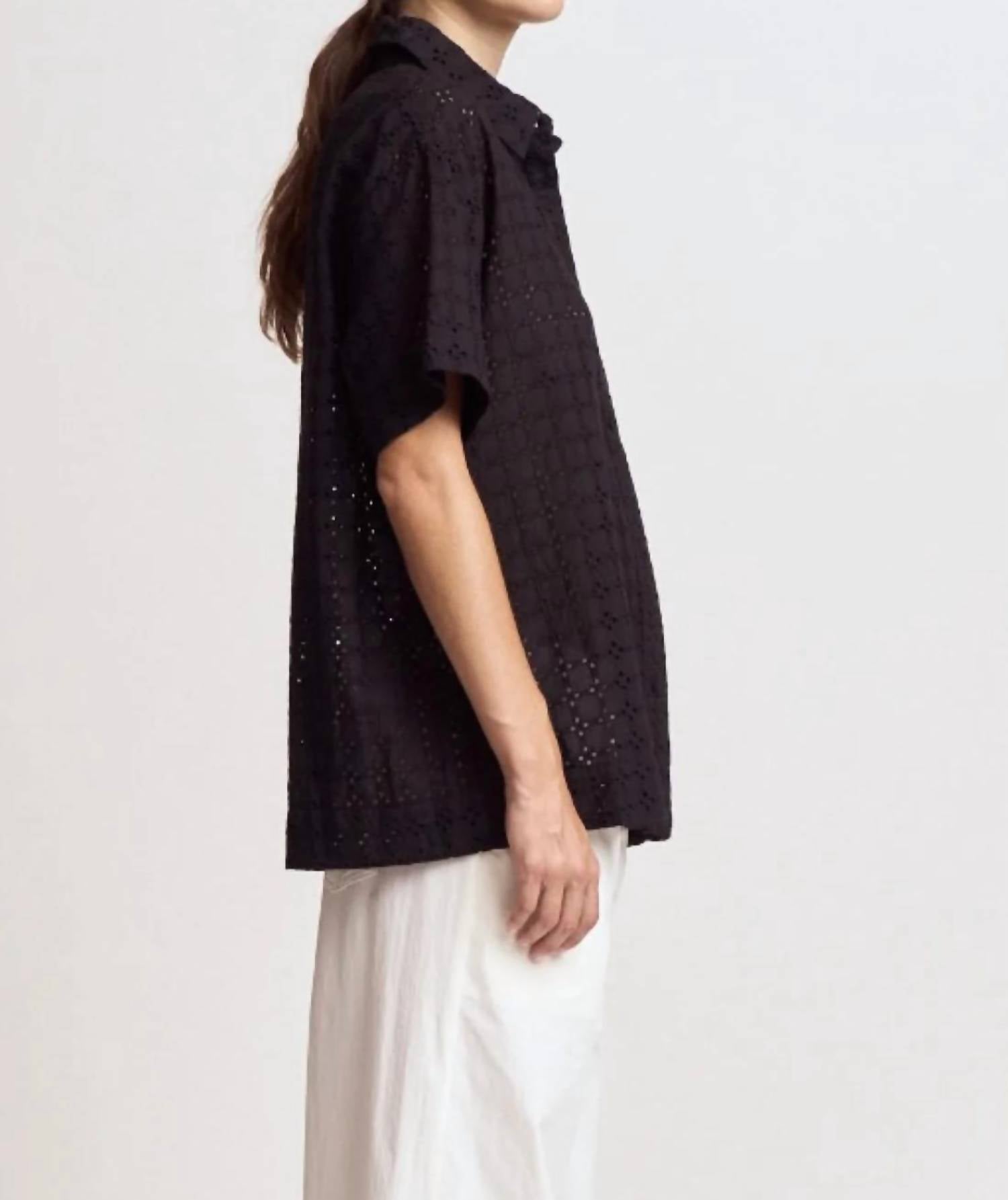 Grade & Gather - Short Sleeve Eyelet Top