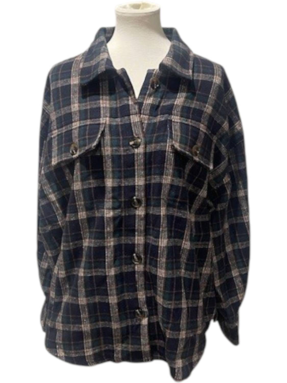 Mikarose - Women's Flannel Shirt Jacket
