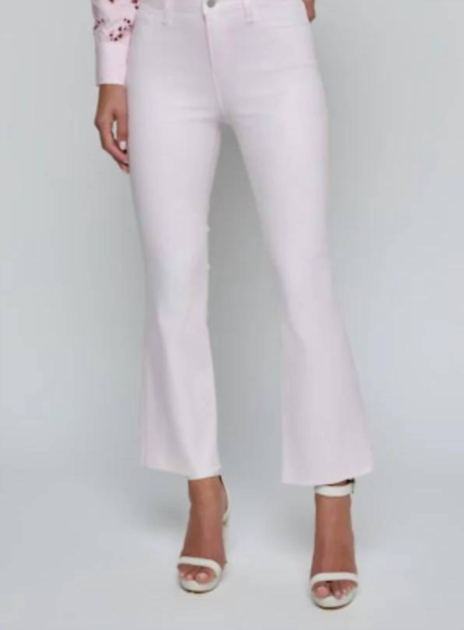 L'Agence - Kendra High Rise Crop Flare Jeans