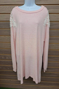 Reborn J - Women's W/ Cream Lace Shoulder Long Sleeve