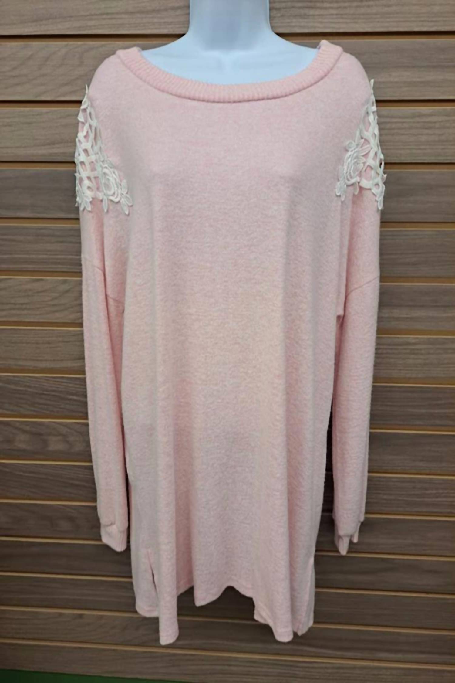 Reborn J - Women's W/ Cream Lace Shoulder Long Sleeve
