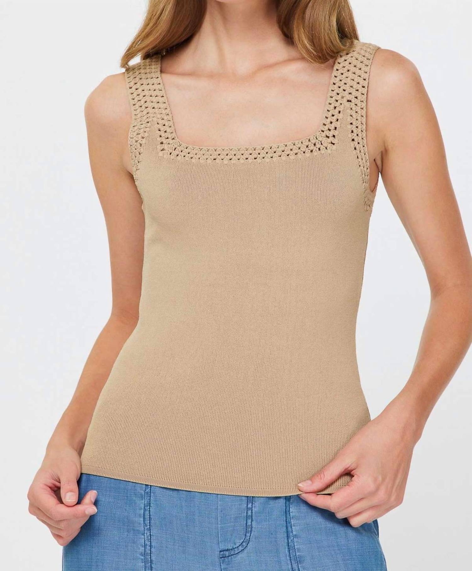 Nyland - Monet Square Neck Sweater Tank Top