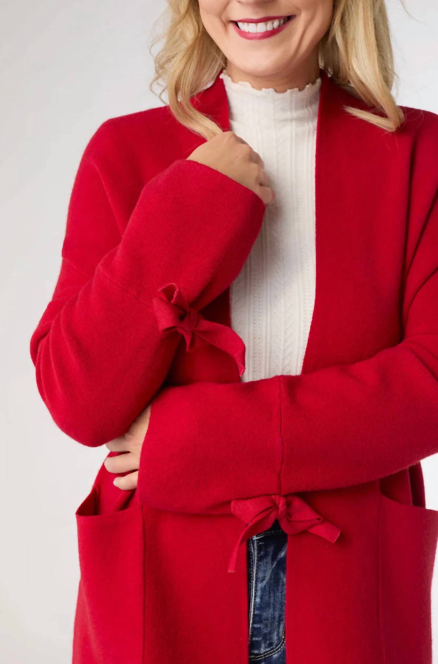 Coco + Carmen - Heavenly Luxe Bow Cardigan