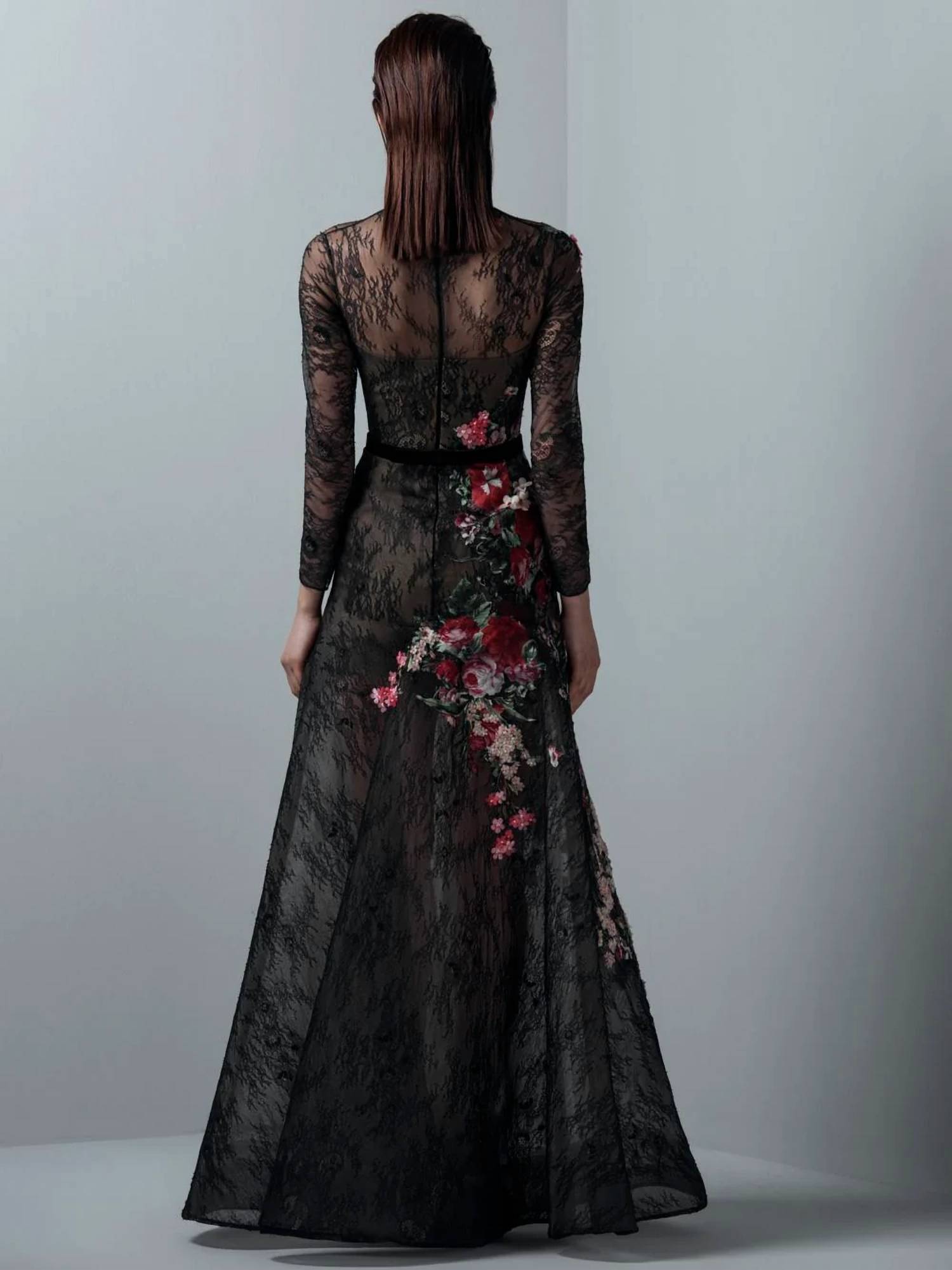 Saiid Kobeisy - Long-sleeved Maxi Evening Dress