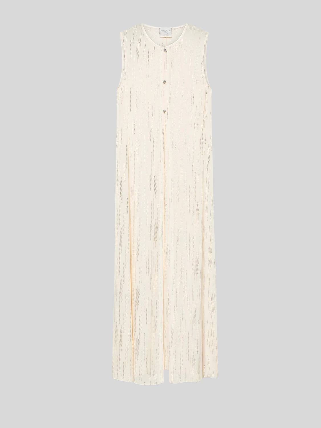 Forte Forte - Les Fils d' Argent Jacquard Sleeveless Duster