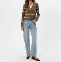 Michael Stars - Tracey Striped Button Down Cardigan