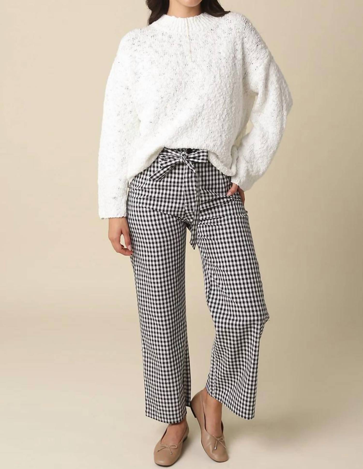 Olivaceous - Charlie Gingham Pant