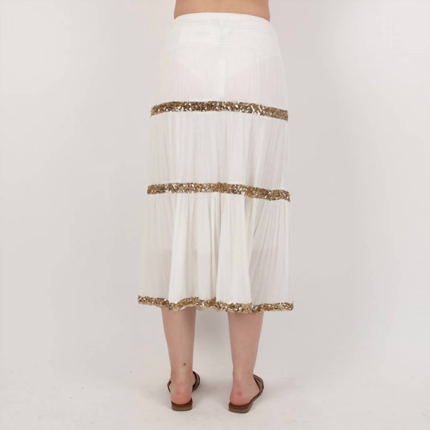 Rose & Rose - Sequin Stripe Skirt