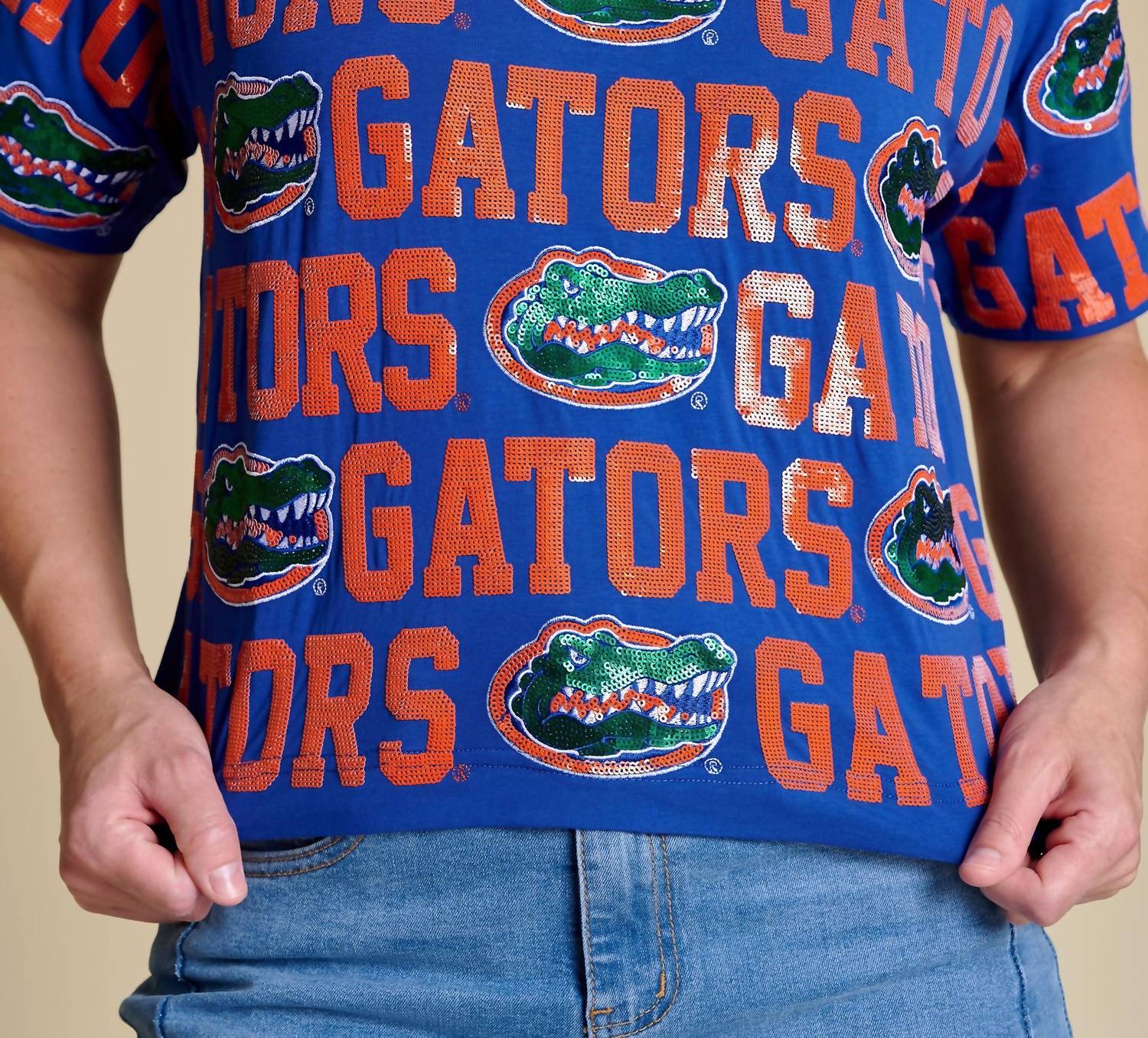 Stewart Simmons - The Sequin Repeat Tee Florida
