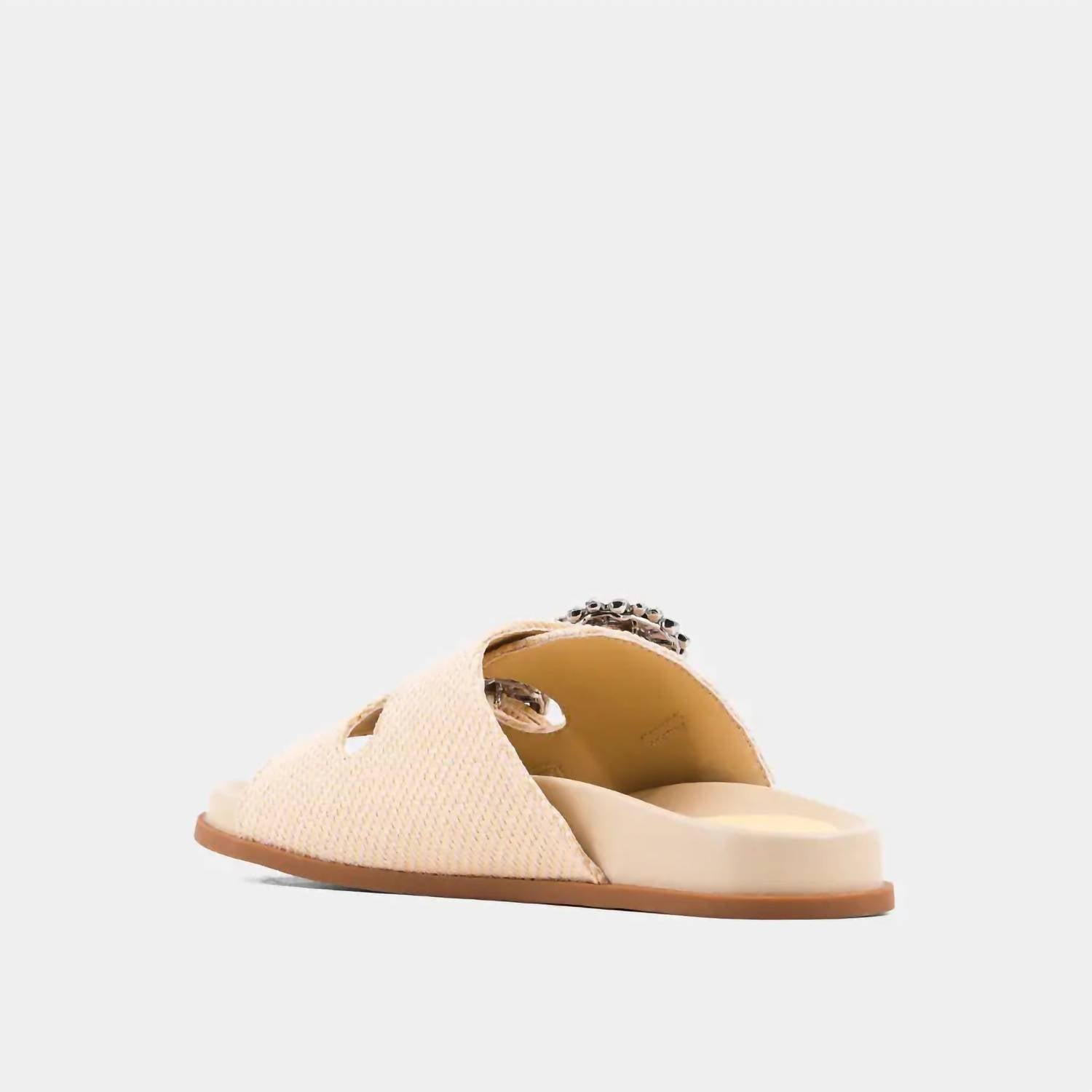 SHU SHOP Women's Bridget Sandal in bone woven - women's sandal - alternate view