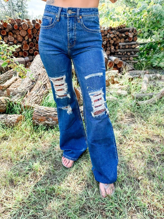 Rock & Roll Cowgirl - Autumn Aztec Flare Jeans