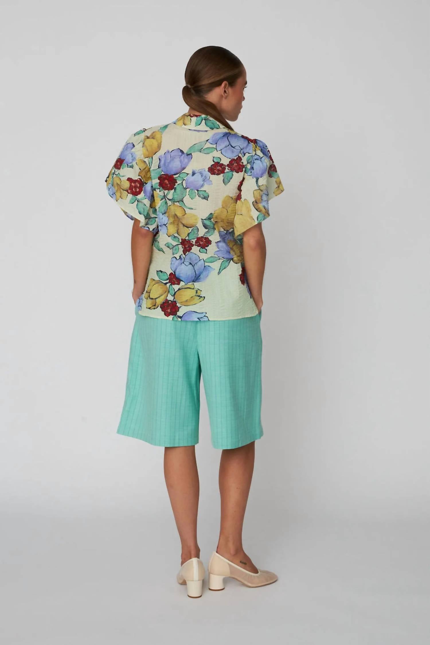 Stella Nova - Flowered Button-down Shirt