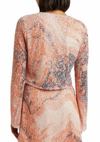 In The Mood For Love - Ruddy Marble Print Top