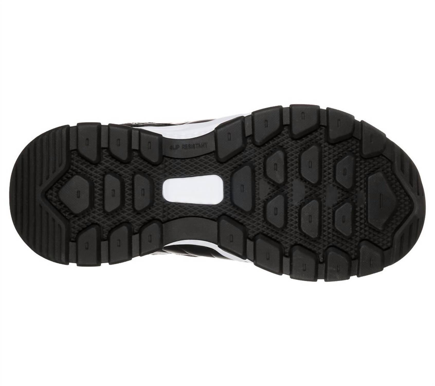 Skechers Men's Queznell Shoes in black white - men's sneaker - alternate view
