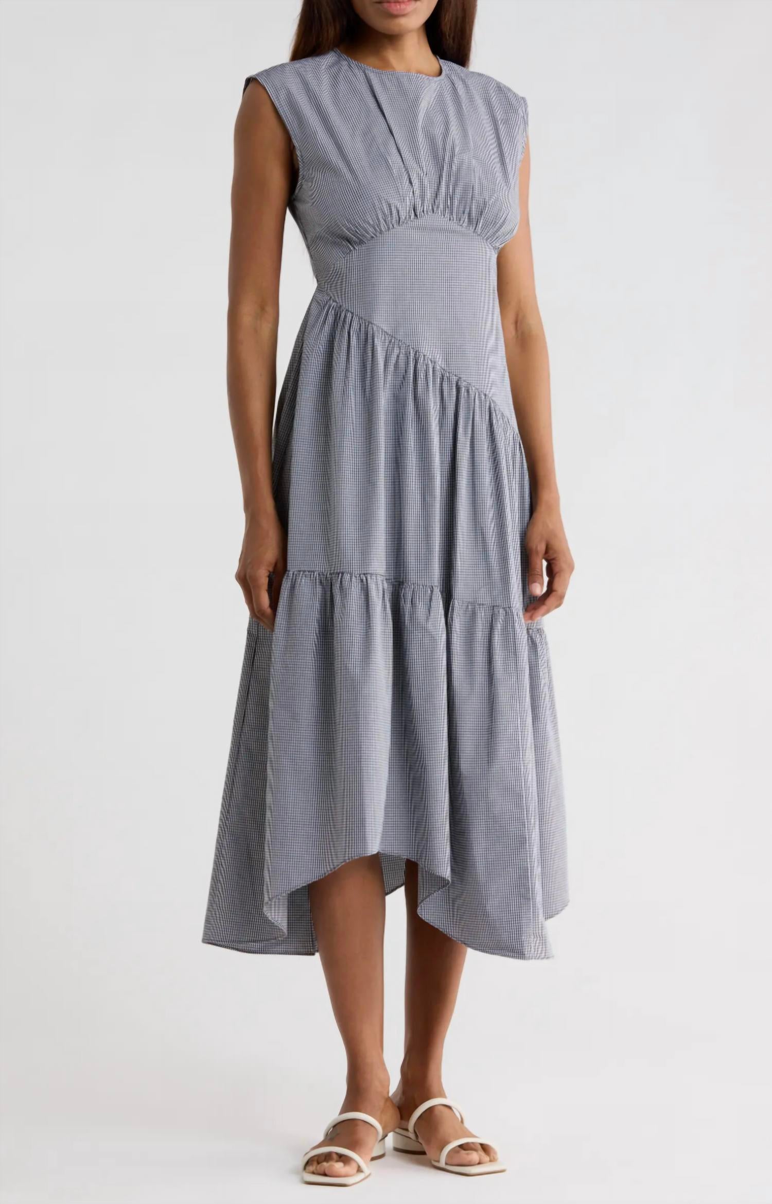 Frame - Check Gathered Dress