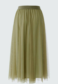 Oui - Women's Pull-on Midi Tulle Skirt