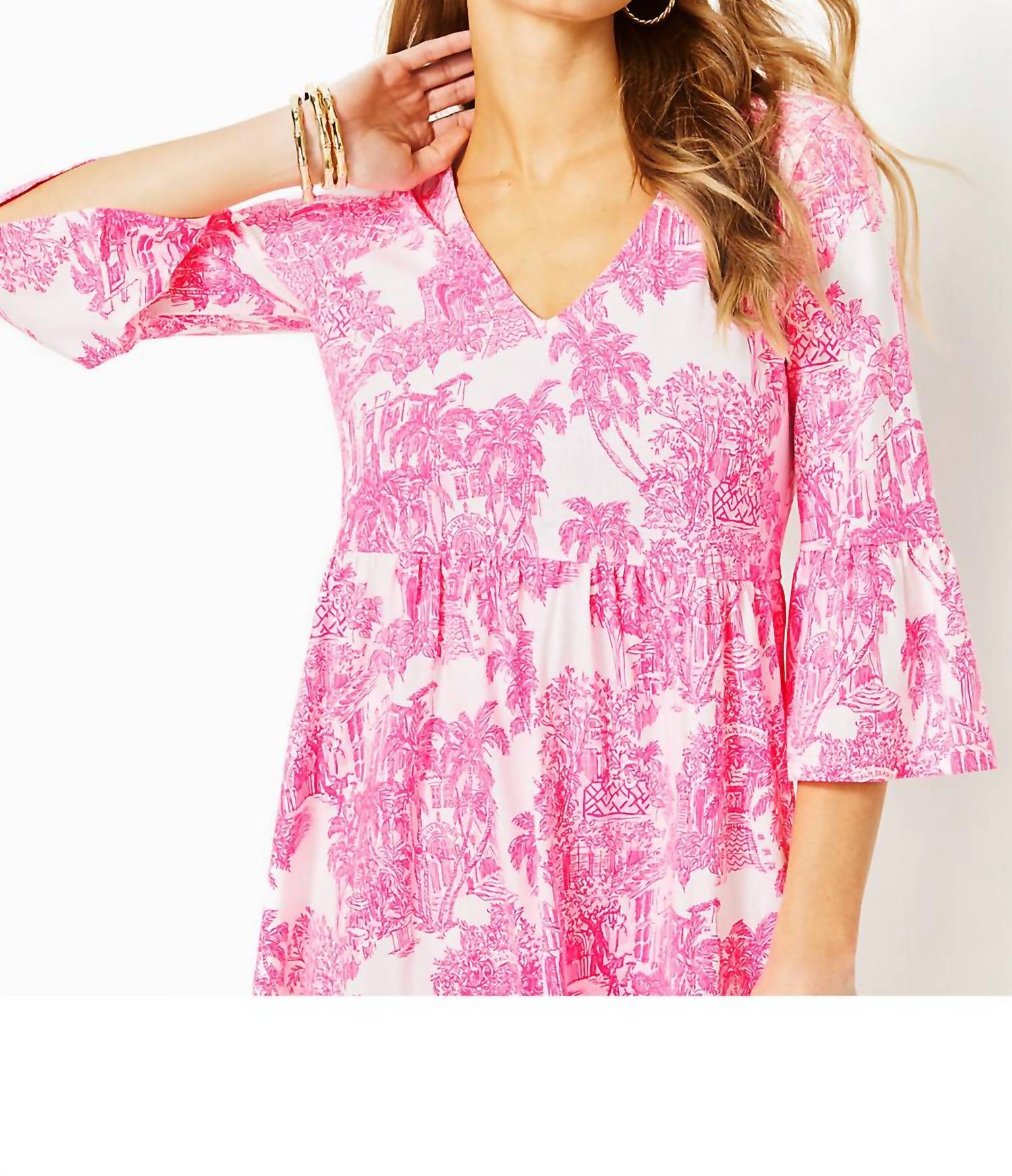 Lilly Pulitzer - Jannie V-neck 3/4 Sleeve Dress